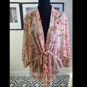 Pink Floral cardigan